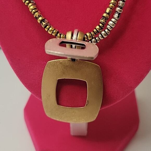 Premier Designs Classic Metallic Feminine Customizable Beaded Pendant Necklace - Picture 2 of 4